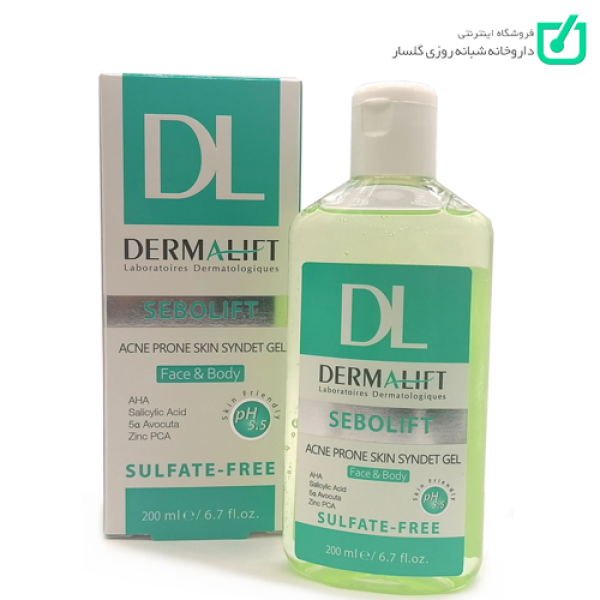 ژل شستشو پوست چرب و جوشدار سبولیفت درمالیفت