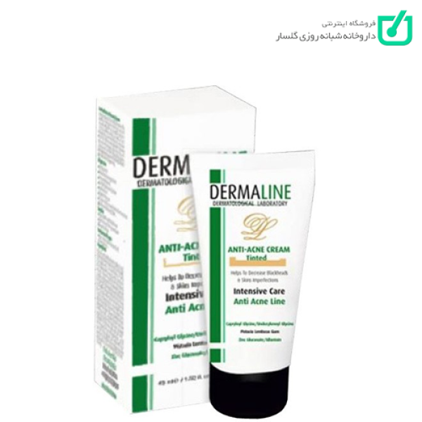 کرم ضدآکنه رنگی درمالاین