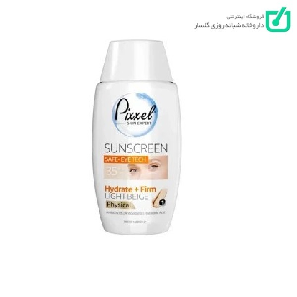 کرم ضد آفتاب دور چشم رنگ بژ روشن پیکسل