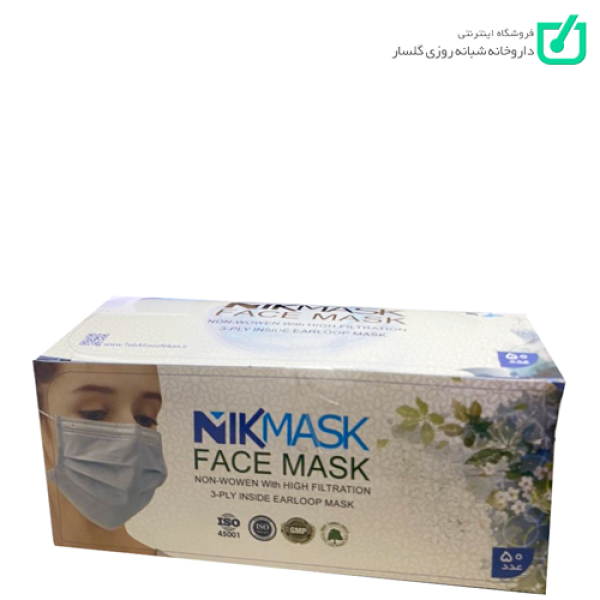 پک ماسک 3 لایه 50 عددی رنگ سبز نیک