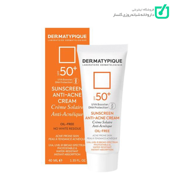 ضد آفتاب +SPF50 پوست چرب و جوشی بی رنگ درماتیپیک