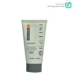 کرم ضدآفتاب فاقدچربی بی رنگ SPF50 دوتینی