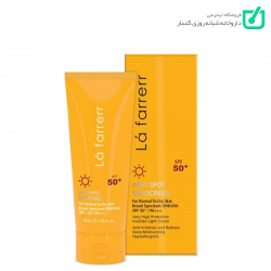 کرم ضدآفتاب و ضدلک پوست های خشک و معمولی بی رنگ SPF50 لافارر