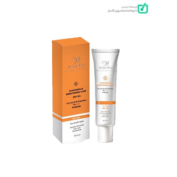 کرم ضد آفتاب و روشن کننده فاقد چربی spf50+ دریم  رز